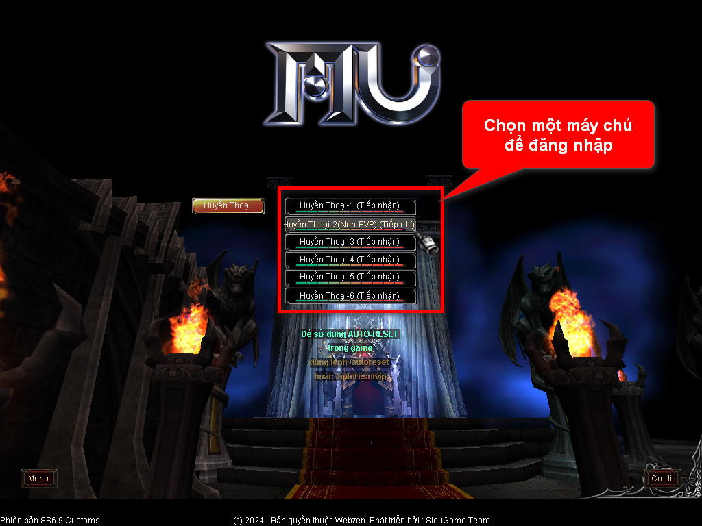 Chức năng chính của Game MU Thiên Long